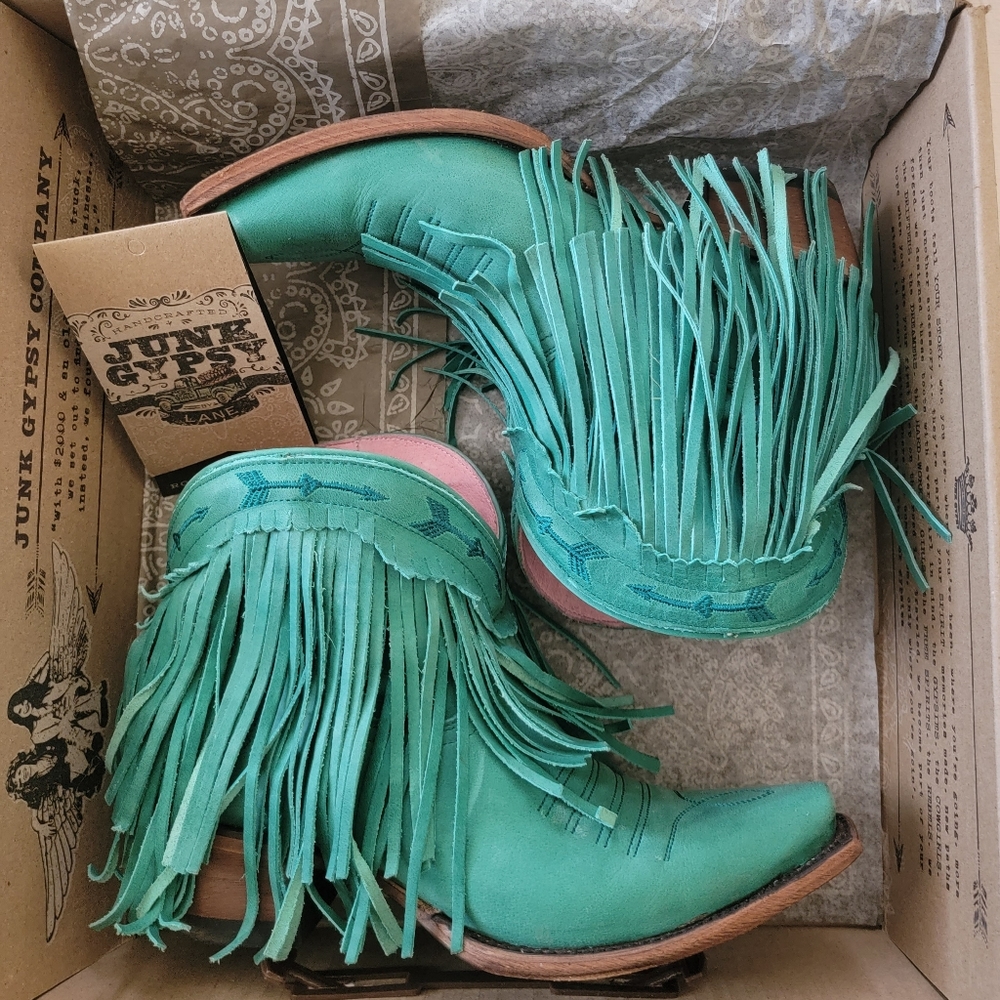 Lane boots turquoise spitfire booties junk gypsy